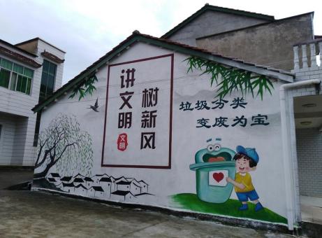  三台墙绘是现在流行的墙体广告