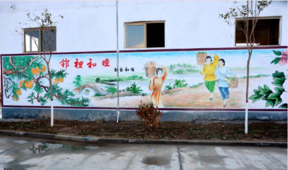  三台乡镇文化墙 乡风文明焕发新活力