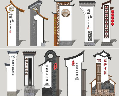  三台美丽乡村标识标牌有哪些分类？